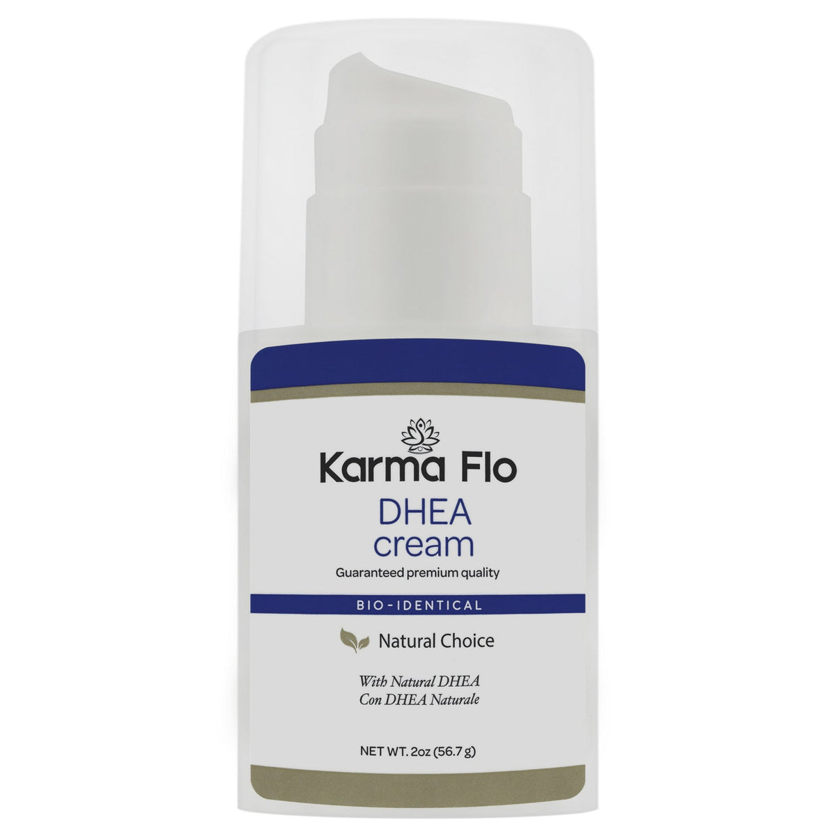 Karma Flo All Natural DHEA Topical cream. 15mg/ meter-dosed pump